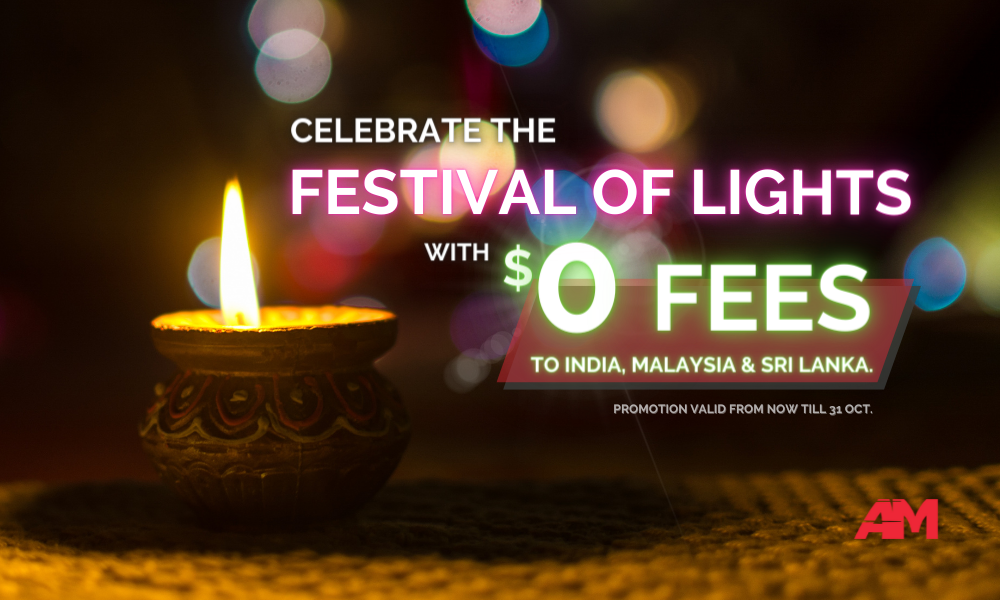 $0 Fees during Deepavali!